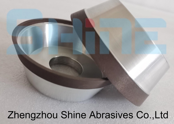 100 mm 11V9-70° Reti di legame di resina Ruote di coppe di diamanti per affilare il carburo