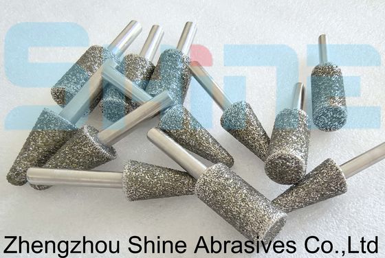 Mandrel e ruote di rettifica di diamanti / CBN elettroplati per utensili al carburo