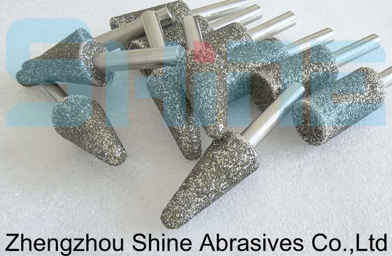 Mandrel e ruote di rettifica di diamanti / CBN elettroplati per utensili al carburo