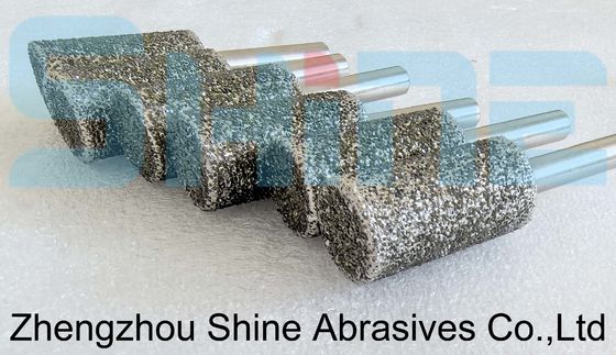 Strumento per motosega di lucidatura con testa di rettificazione elettroplata di diamanti