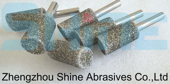 Strumento per motosega di lucidatura con testa di rettificazione elettroplata di diamanti