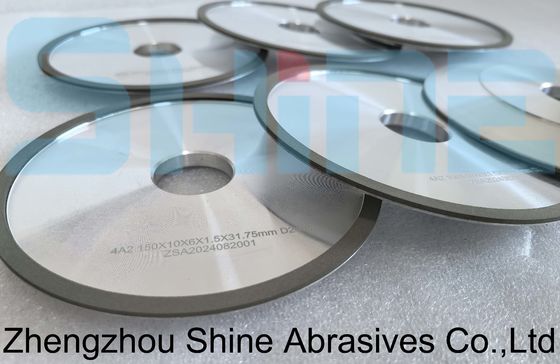 4A2 Reti di legame di resina di diamanti CBN Rotte di rettificazione per la rettificazione a faccia di utensili da taglio