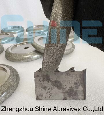 127mm 5 pollici CBN band saw elettrolizzato per la sagoma di affilatura della ruota per il profilo dei denti personalizzato per il disegno della lama