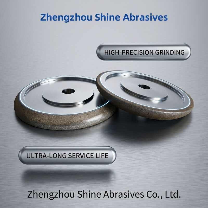 Mola abrasiva CBN elettroplaccata da 8 pollici 203 mm Wm 10/30 per affilatura seghe a nastro