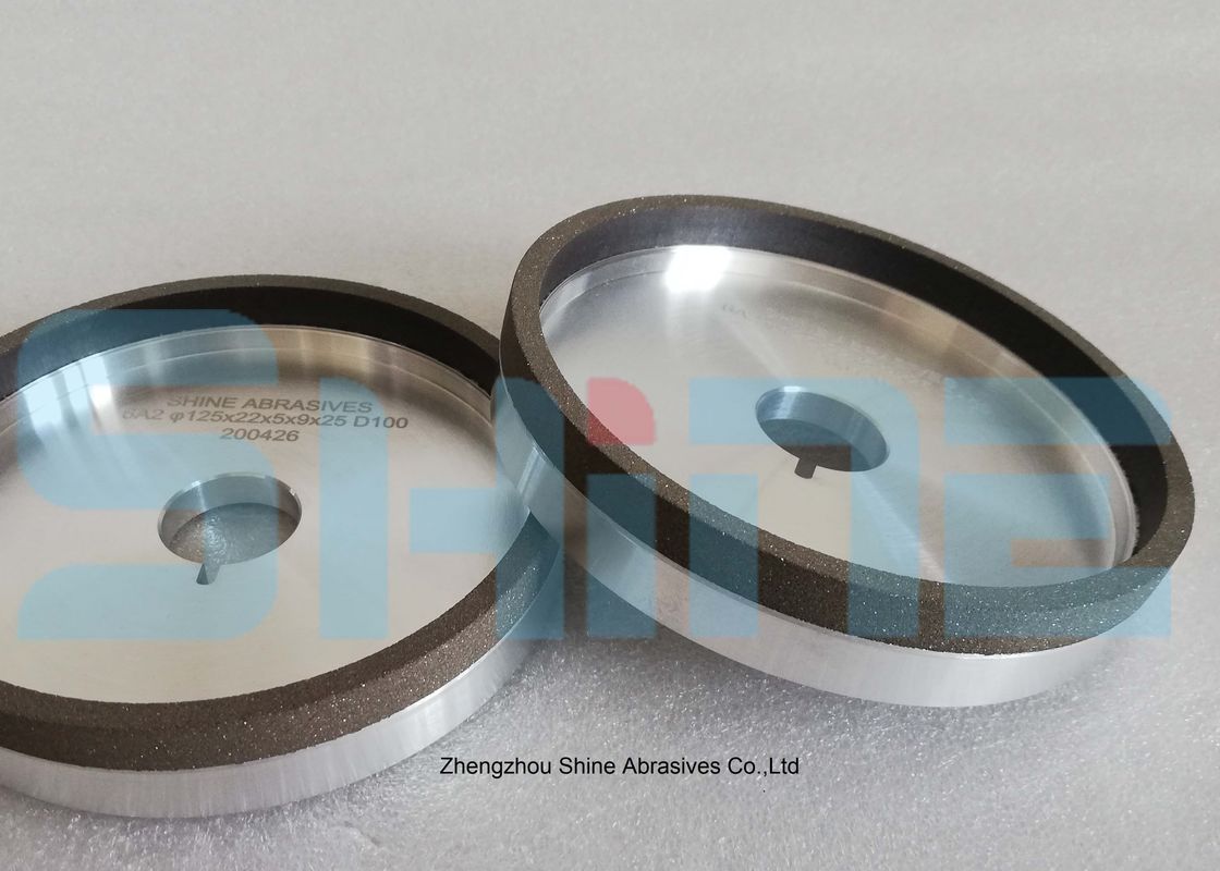 125 mm 6A2 Coppa Diamante 100 Grit Diamante Rotole di rottura per utensili al carburo