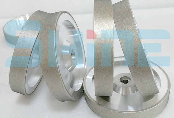 1A1 Rotole di rettifica di superficie di diamanti elettroplata 200 mm D126 per la lavorazione ceramica di zirconia di allumina e carburo di silicio